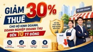 giam 30 thue cho doanh nghiep doanh thu den 10 ty dong
